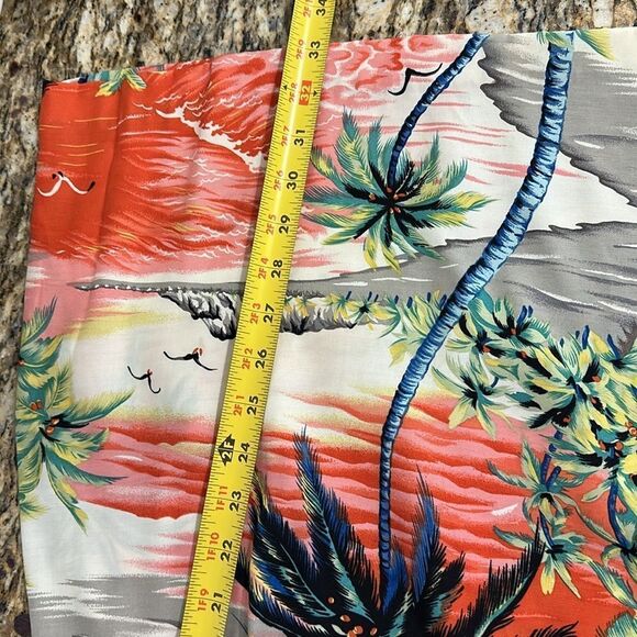 Rampage Vintage Tropical Print Sleeveless Hawaiian Wrap Sarong Dress Size 7 - Picture 8 of 8